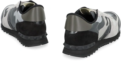 Valentino Garavani Rockrunner Camouflage Laminated Sneaker In Multicolor