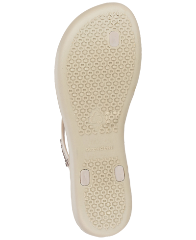 Ipanema Women's Wave Heart Sparkle Flip-flop Sandals In Beige,bron