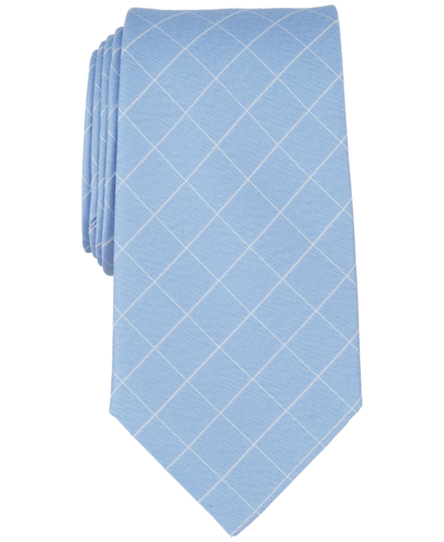 Shop Michael Kors Men's Parkwood Grid Tie In Lt.blue