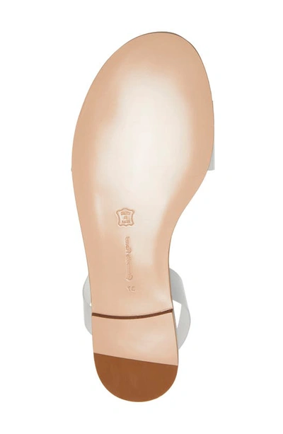 Gianvito Rossi Metropolis Flat Pvc Slingback Sandals In White/ White