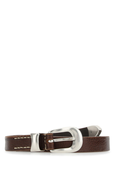 Shop Our Legacy Belt 2 Cm Brown Leather-100 Nd  Female