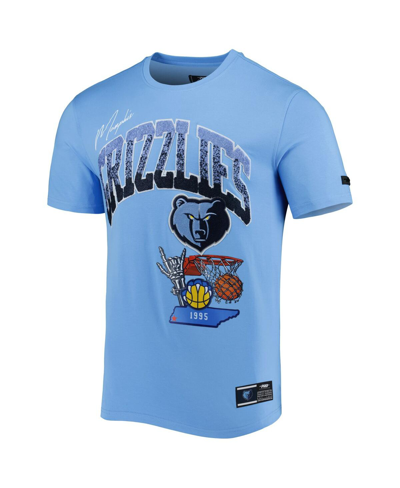Pro Standard Light Blue Memphis Grizzlies Hometown Chenille T-shirt In Light Blue
