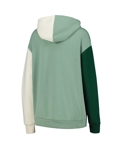 Gameday Couture Green Michigan State Spartans Hall Of Fame Colorblock Pullover Hoodie In Green