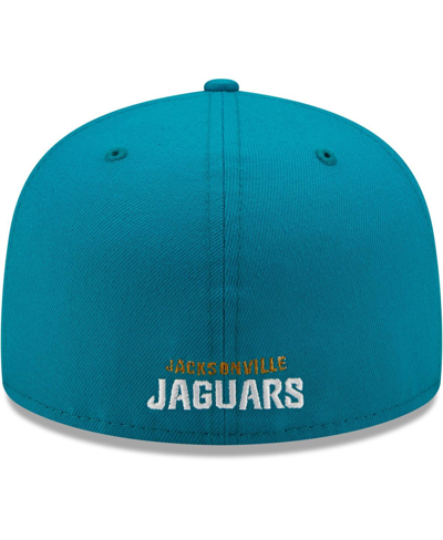 Shop New Era Men's  Teal Jacksonville Jaguars Omaha 59fifty Fitted Hat