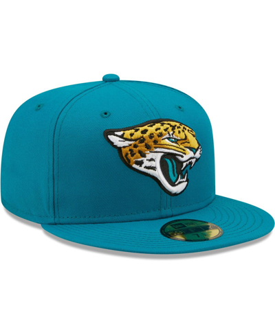 New Era Teal Jacksonville Jaguars Omaha Team 59fifty Fitted Hat In Teal