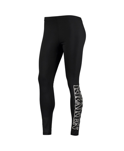G-iii Sports By Carl Banks Black Seattle Kraken Stadium Leggings In Black