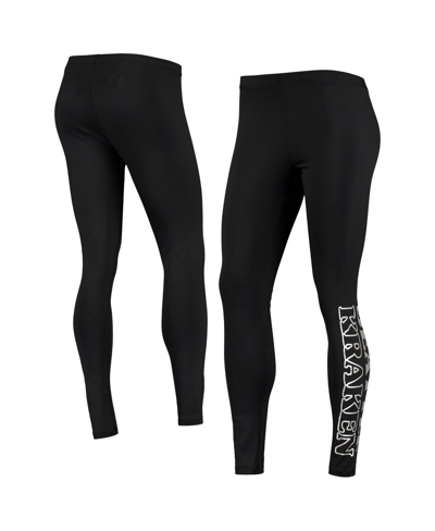 G-iii Sports By Carl Banks Black Seattle Kraken Stadium Leggings In Black