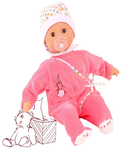 Shop Götz Muffin Baby Doll In Pink Pajamas In Multi