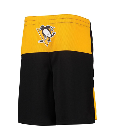 Shop Outerstuff Youth Boys Sidney Crosby Black Pittsburgh Penguins Pandemonium Name And Number Shorts