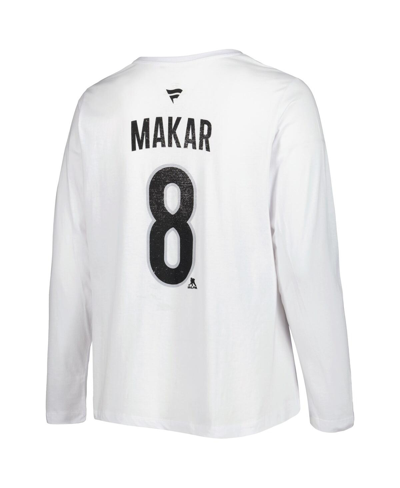 Profile Cale Makar White Colorado Avalanche Plus Size Name And Number Long Sleeve T-shirt In White