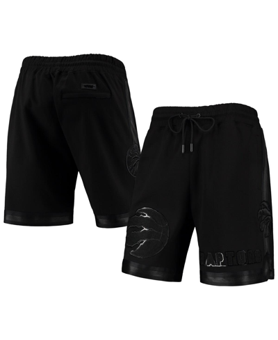 Shop Pro Standard Men's  Toronto Raptors Triple Black Gloss Shorts