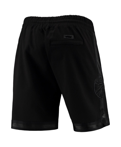 Shop Pro Standard Men's  Toronto Raptors Triple Black Gloss Shorts