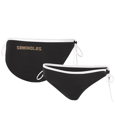 G-iii 4her By Carl Banks Women's  Black Florida State Seminoles Perfect Match Bikini Bottom In Black