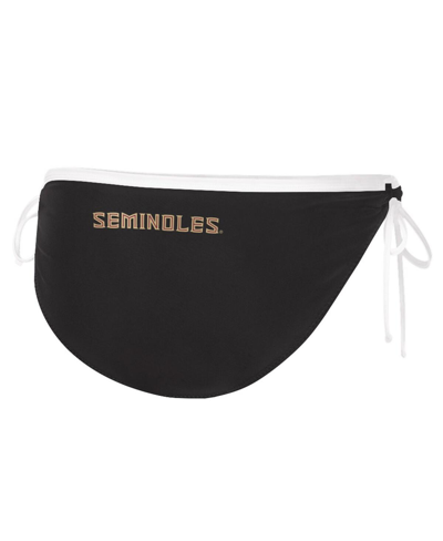 G-iii 4her By Carl Banks Women's  Black Florida State Seminoles Perfect Match Bikini Bottom In Black