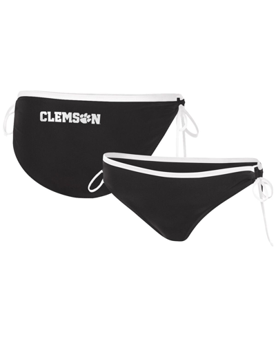 Shop G-iii 4her By Carl Banks Women's  Black Clemson Tigers Perfect Match Bikini Bottom
