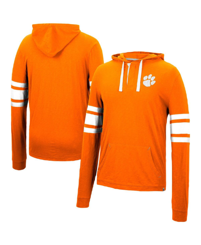 Shop Colosseum Men's  Orange Clemson Tigers Lebowski Hoodie Long Sleeve T-shirt