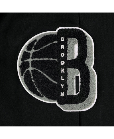 Pro Standard Black Brooklyn Nets Mash Up Capsule Sweatpants In Black