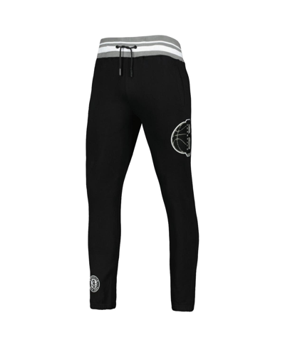 Shop Pro Standard Men's  Black Brooklyn Nets Mash Up Capsule Sweatpants