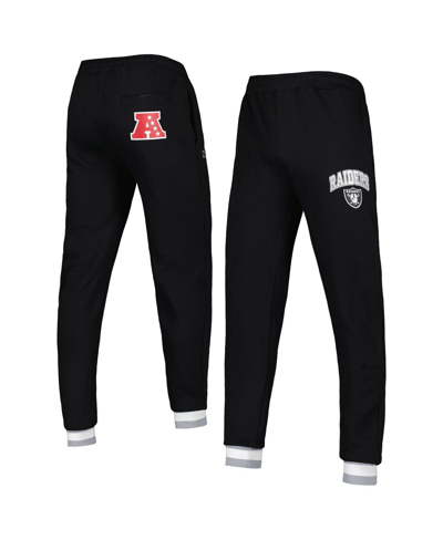 Starter Black Las Vegas Raiders Blitz Fleece Jogger Pants In Black