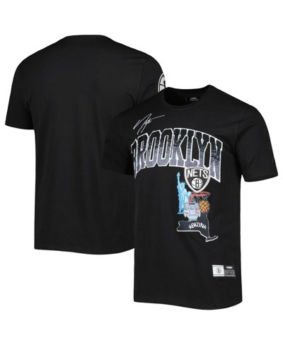 Pro Standard Black Brooklyn Nets Hometown Chenille T-shirt In Black