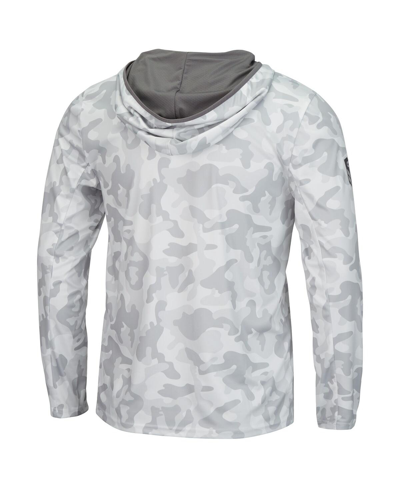 Colosseum Arctic Camo Michigan State Spartans Oht Military Appreciation Long Sleeve Hoodie Top In Arctic Camo