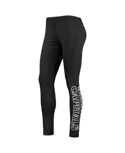 G-iii Sports By Carl Banks Black Washington Capitals Stadium Leggings In Black