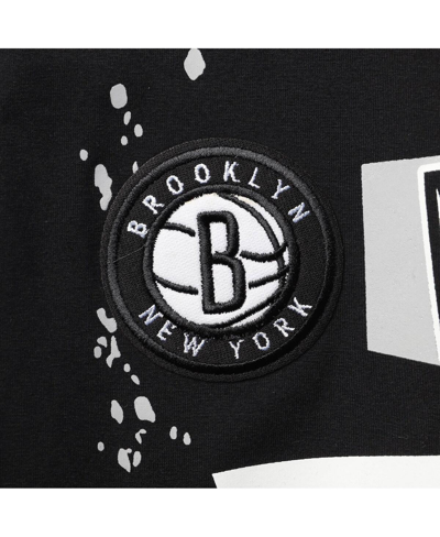 Shop Fisll Men's Black Brooklyn Nets Confetti T-shirt