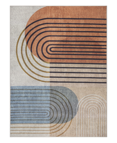 Shop Town & Country Living Everyday Avani Everwash 136024 6'6" X 9'6" Area Rug In Beige,rust
