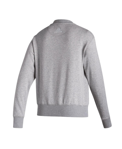 Adidas Originals Adidas Heathered Gray Indiana Hoosiers Vintage Circle Pullover Sweatshirt In Heathered Gray