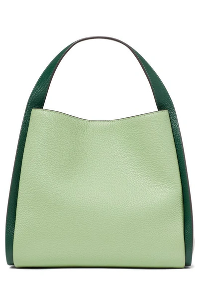 Shop Kate Spade Knott Large Colorblock Leather Handbag In Beach Glass Multi