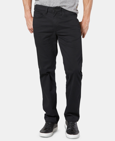 Dockers Jean Cut Khaki All Seasons Tech Mens Comfort Waistband Straight Fit Flat Front Pant In Black