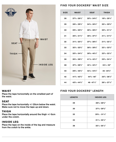 Dockers Jean Cut Khaki All Seasons Tech Mens Comfort Waistband Straight Fit Flat Front Pant In Black