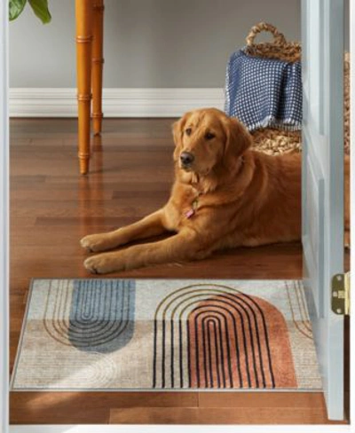 Shop Town & Country Living Town Country Living Everyday Avani Everwash 136024 Area Rug In Beige,rust