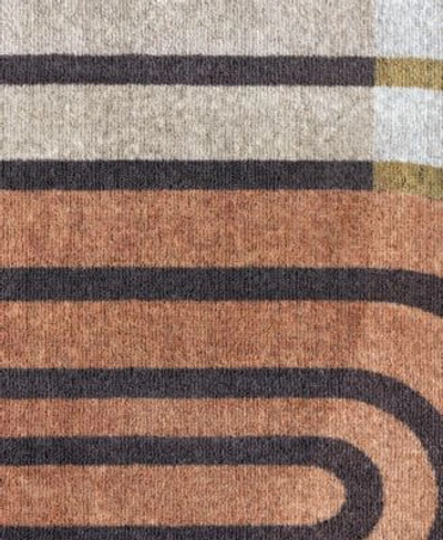 Shop Town & Country Living Town Country Living Everyday Avani Everwash 136024 Area Rug In Beige,rust