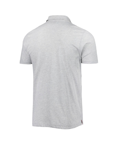 Colosseum Men's  Heathered Gray Oklahoma Sooners Golfer Pocket Polo Shirt In Heathered Gray