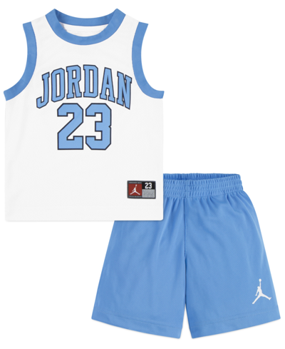Shop Jordan Toddler Boys 23 Jersey Set In University Blue
