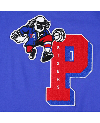 Pro Standard Royal Philadelphia 76ers Mash Up Capsule T-shirt In Black