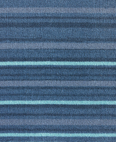 Town & Country Living Basics Layne Everwash 135034 1'7" X 6'6" Runner Area Rug In Navy,blue