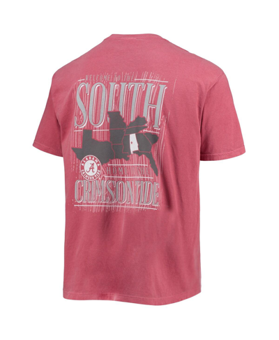 Shop Image One Men's Crimson Alabama Crimson Tide Comfort Colors Welcome To The South T-shirt