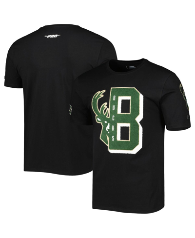 Pro Standard Black Milwaukee Bucks Mash Up Capsule T-shirt In Black