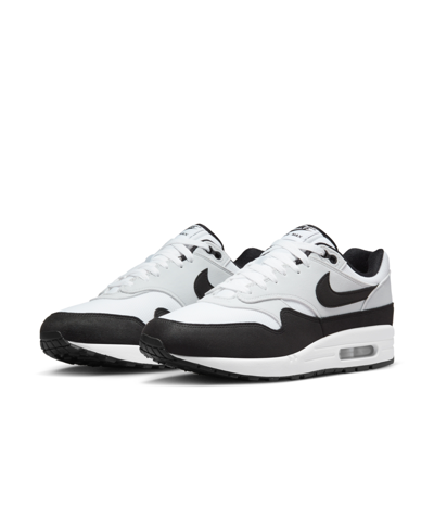 Shop Nike Men's Air Max 1 Casual Sneakers From Finish Line In White,black,gray