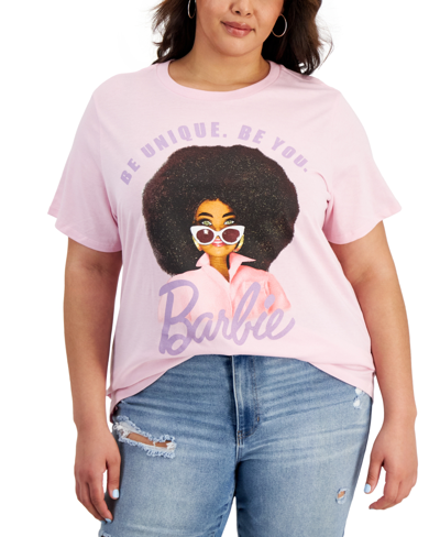Shop Grayson Threads, The Label Trendy Plus Size Barbie Graphic Print T-shirt In Pink