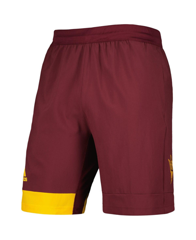 Shop Adidas Originals Men's Adidas Maroon Arizona State Sun Devils Aeroready Training Shorts