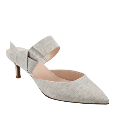 Shop Bandolino Women's Millie Pointed Toe Heeled Mules In Sand