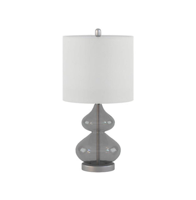 Shop Home Outfitters Gray Table Lamp Set Of 2, Great For Bedroom, Living Room, Casual In Grey