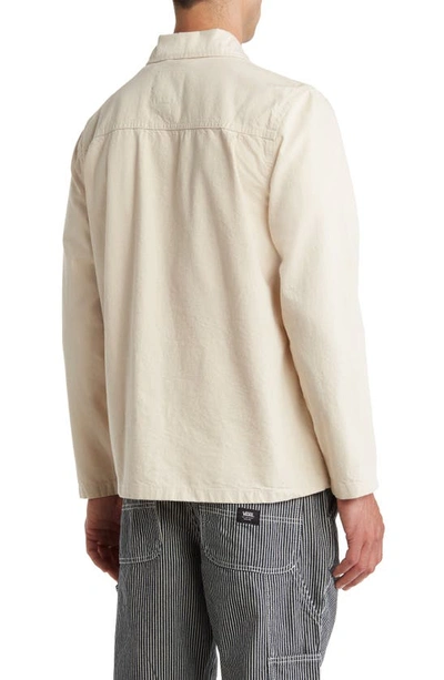 Vans Hickory Stripe Drill Chore Coat In Natural