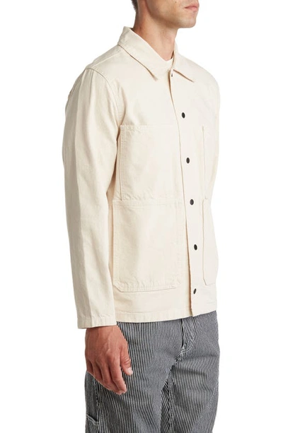 Vans Hickory Stripe Drill Chore Coat In Natural