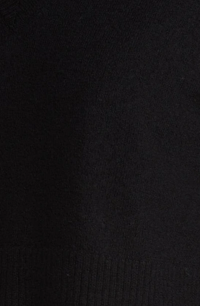 Allsaints Donna Mixed Media Sweater In Black/ White
