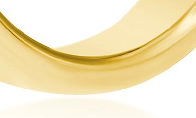 Simona Polished Hoop Earrings In Gold