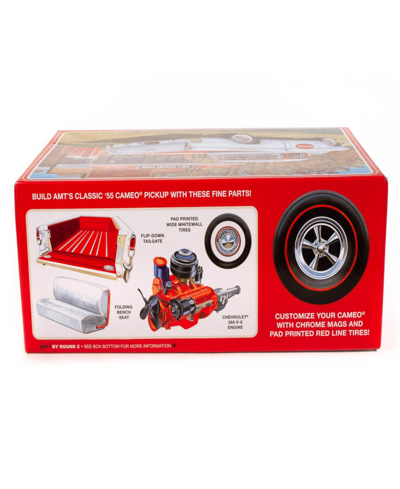 Round 2 1955 Chevy Cameo Pickup Coca-cola Model Kit In Multi